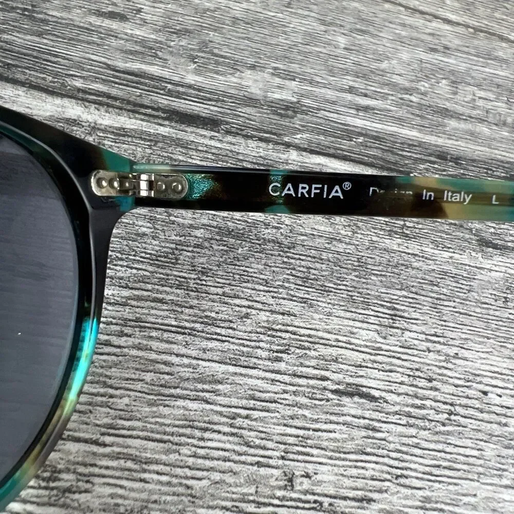 Carfia CA5288 Blue Green Tortoise Acetate Sunglasses Col.N04 Polarized 48-22-145
